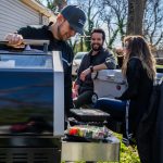 grill with people tailgating