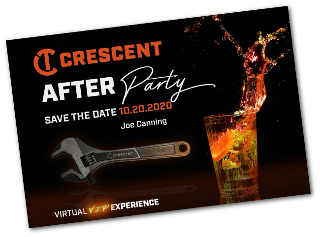 crescent after party invitation