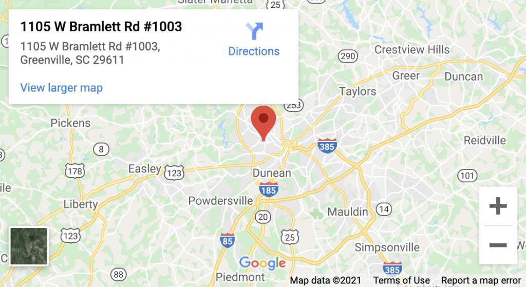 Greenville Google Map